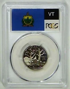 2001-S 25C State Quarter Vermont PCGS PR69 DCAM CLAD 22srl0115 - Picture 1 of 2