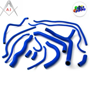 Blue For HONDA VFR 800 FI VTEC 2002-2014 Silicone Radiator Coolant Hoses Kit - Picture 1 of 3