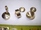 cache vis conique diamètre 12 mm en laiton poli (lot de 2) (réf LA12C)