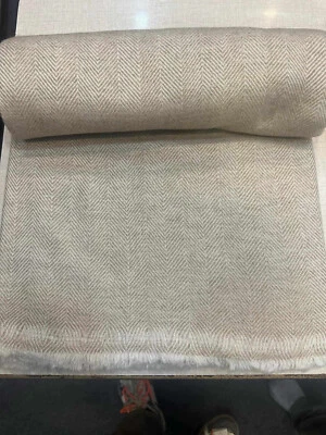 100% Natural Cashmere Blanket -  Herringbone Pattern - Hand Made in Nepal - - Image 1 of 4