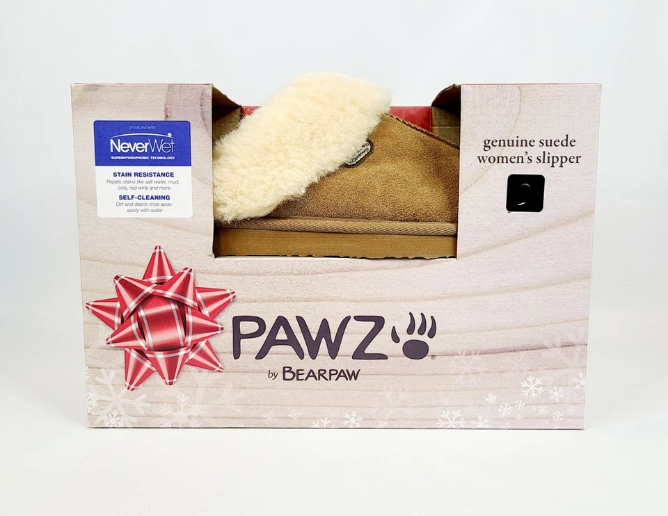 Женские тапочки Bearpaw Pawz из натуральной замши черные MacKenzie 110 или Hickory 220 - Изображение 1 из 1