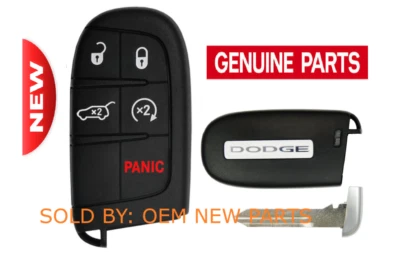 OEM 2014-2024 DODGE DURANGO SMART KEY PROXIMITY REMOTE FOB M3N-40821302 68150061 Foto 1 de 2