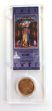 Replica Super Bowl 47 XLVII Ticket & NFL Game Coin Acrylic Case, Ravens vs 49ers