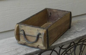 NUEVO con aspecto antiguo CAJA DE MADERA MOLDE DE LADRILLO - Estilo primitivo madera reutilizada - Imagen 1 de 4
