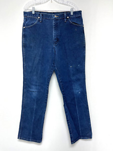 Wrangler Men's Cowboy Cut Silver Edition Denim Blue Jeans - Size 36x32