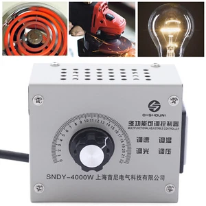 Regulador de velocidad AC 220V 4KW SCR regulador de potencia regulador de voltaje regulador de velocidad - Imagen 1 de 13