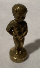 Bruxelles/Brüssel Messing Figur, Miniatur Männeken, Piss, 5,5 cm (309)