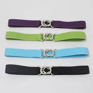 Women Elastic Belt Waistband 3CM Slim Hook Lightweight Stretch Corset Cinch New - Picture 1 of 15