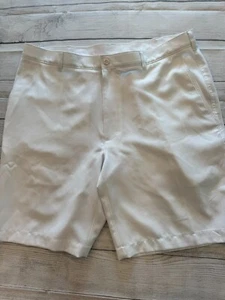 PGA Tour Golf Shorts Mens 38 Bright White Active Performance Chinos - Picture 1 of 5