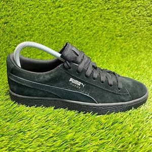 Puma Suede Classic Kids Boys Size 7C Black Athletic Walking Shoes Sneakers - Picture 1 of 10