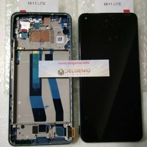 DISPLAY LCD ORIGINALE FRAME XIAOMI MI 11 LITE M2101K9AG TOUCH VETRO GREEN VERDE - Imagen 1 de 3