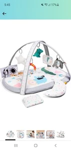Lupantte 7 in 1 Baby Play Gym Mat 2 Replaceable Washable Mat Covers Baby Acti... - Picture 1 of 5