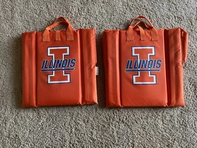 (2) 伊利诺伊大学体育场座椅长椅靠垫支撑伊利尼 🏈 — 第 1/4 张图片