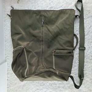 Ellington army green cargo bag tote SIZE L multi zippers shoulder bag (B)