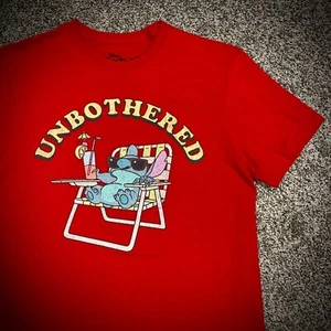 Nueva CAMISETA DISNEY STITCH ""SIN MOLESTIAS"" lilo y película dibujos animados playa divertida UNISEX - Imagen 1 de 4