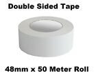 48mm Double Sided Clear Sticky Tape Roll Strong 50M Permanent Adhesive Sellotape