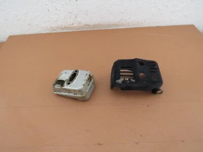 Stihl FS-51AVE String Trimmer OEM Muffler & Guard - Image 1 of 4