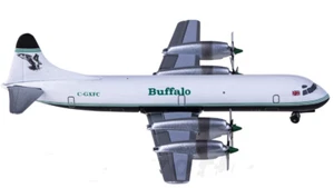 1:400 AeroClassics Buffalo Lockheed L-188 Plane Airplane Diecast Aircraft Model - Picture 1 of 4