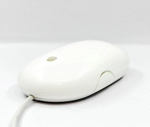 Original Apple Mighty Mouse A1152 EMC No:2058 USB white mouse (cable length 50cm - Picture 1 of 8