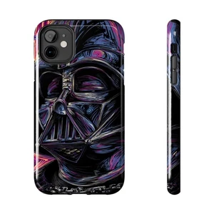 Neon Darth Vader Tough Phone Case | Galaxy Helmet Art, iPhone, Samsung Case - Picture 1 of 104