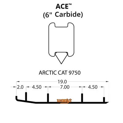 Corredores Woodys Ace con 6 pulgadas Carburo para Arctic Cat ZR 700 LE 2000 reversa Foto 1 de 2