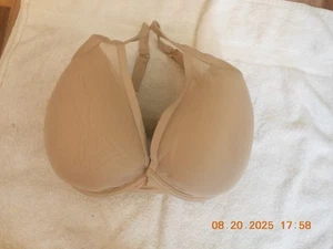 U - THIRD LOVE / 34H / 24-7 CLASSIC UPLIFT PLUNGE / MESH OVER CUPS / MICROFIBER/ - Picture 1 of 6