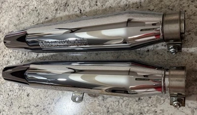 Harley Davidson Exhaust Mufflers 65605-97 65613-97 Fits Harley XL883/1200 EUC - Image 1 of 4