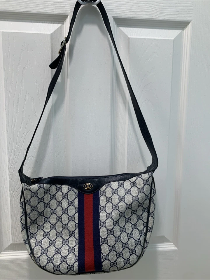 Bolso de hombro Gucci vintage, línea Half Moon Sherry Foto 1 de 4