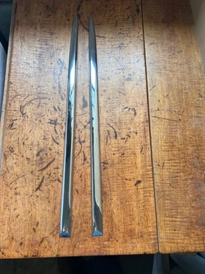 Chevrolet Chevy Bel Air 1955 puerta superior moldura acero inoxidable extensión OEM original Foto 1 de 4