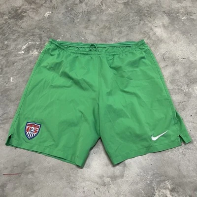 Pantalones cortos de portero de fútbol verde Nike para hombre talla grande equipo EE. UU. 2015 578661-330 Foto 1 de 4