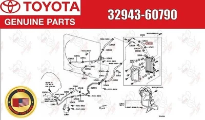 Toyota OEM Outlet Hose 32943-60790 genuine - Image 1 of 4