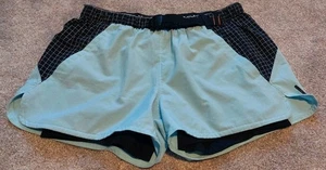 Under Armour Women's Size Medium Active Shorts Blue & Black - Picture 1 of 11