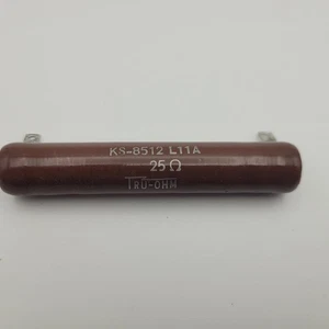 Memcor Tru-Ohm Ceramic Wirewound Resistor KS-8512 L11A 25 Ohm - Picture 1 of 5