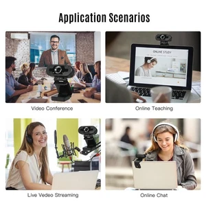 1080P HD Computer Camera Video Conference Camera Webcam 2 Megapixels Manual - Picture 1 of 15