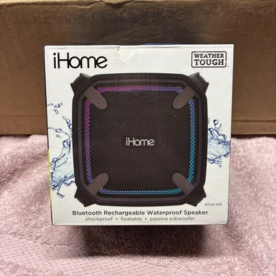 Портативный перезаряжаемый Bluetooth-динамик iHome iBT371 погодостойкий - Изображение 1 из 4