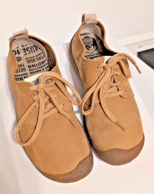Zapatos Keen Mosey Derby para mujer talla 7,5 cuero nobuck manzana canela tostado usados en excelente estado Foto 1 de 4
