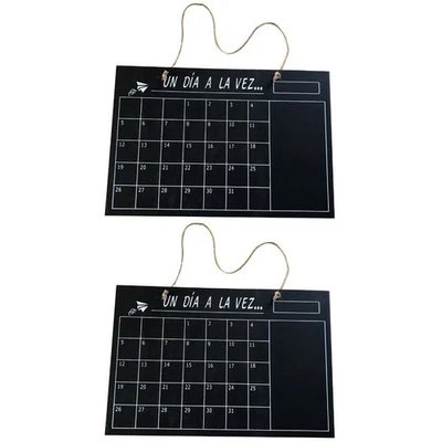  2 STÜCKE Hölzerne einseitige Khallikationen Hängende Wandnachricht Blackboard - Bild 1 von 4