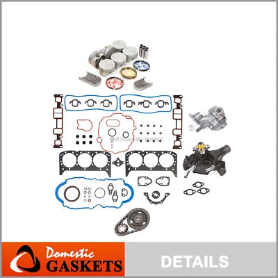 Engine Rebuild Kit Fits 96-00 Chevrolet GMC Isuzu Oldsmobile 4.3L OHV Vortec - Image 1 of 4