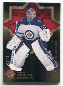 2018-19 Ultimate Collection Onyx Black 38 Connor Hellebuyck 6/10