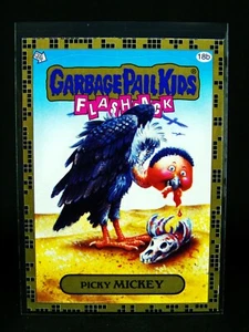 GPK 2011 Flashback Series 2 GOLD Border Parallel Card #18b Picky MICKEY, FB2 FS2 - Picture 1 of 2