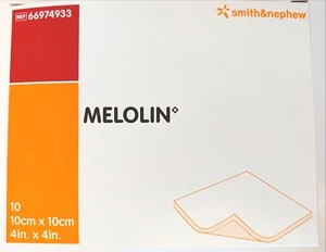 Smith&Nephew Melolin Absorbent Dressing Low-Adherent 10x10cm- Brand New,FreePost - Picture 1 of 6