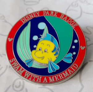 Flounder Swam with a Little Mermaid Park Badges Mystery Disney Pin 132226