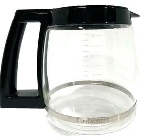 Jarra de vidrio Cuisinart olla de repuesto de 12 tazas para moler y preparar cafetera negra - Imagen 1 de 9