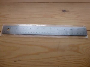 Gitarrenbauer Holzarbeiten Vermessung Lineal, Traditionell Gekorkt Stahl, Aus UK - Picture 1 of 4