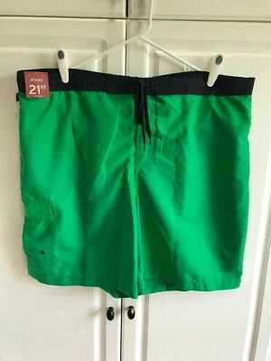 Nuevo Pantalones Cortos de Natación Merona Para Hombre Talla XXL Verde Cintura Elástica con Corbata Foto 1 de 4