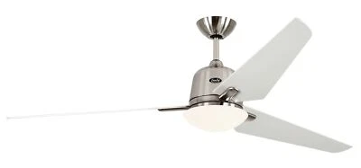 Energy saving Ceiling Fan Lamp CasaFan Eco Aviatos 162 CM Chrome Matt & White - Image 1 of 3