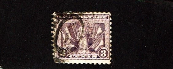 1919 U.S.CLASSIC  3c Violet "VICTORY"Sc#537 Used Circ Postmark! - Image 1 of 1