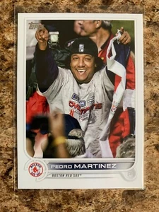2022 Topps Actualización Pedro Martínez Foto Variación Imagen US50 Medias Rojas de Boston - Imagen 1 de 1