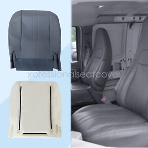 For 03-14 Chevy Express 1500 2500 Van Passenger Bottom Seat Cover & Foam Cushion