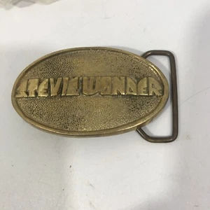 1978 STEVIE WONDER BRASS HIPPIE BELT BUCKLE VINTAGE RARE BARON BUCKLES 1970s - Picture 1 of 3
